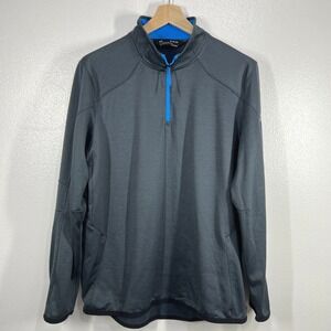 Under Armour ColdGear Reactor‎ Pullover Fitted 1/4 Zip Gray XL Athletic Outdoors